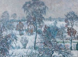 Winter In Hummelsbuttel by Ernst (Wilhelm Heinrich E. ) Eitner
