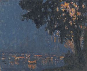 Feuerwerk Auf Der Alster (lampionboote)