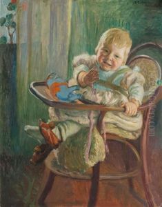 Maria, The Artist's Daughter by Ernst (Wilhelm Heinrich E. ) Eitner