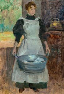 Selma Bisling, The Artist's Sister-in-law by Ernst (Wilhelm Heinrich E. ) Eitner