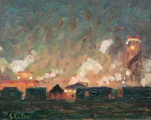 Hamburg Annual Fair by Ernst (Wilhelm Heinrich E. ) Eitner