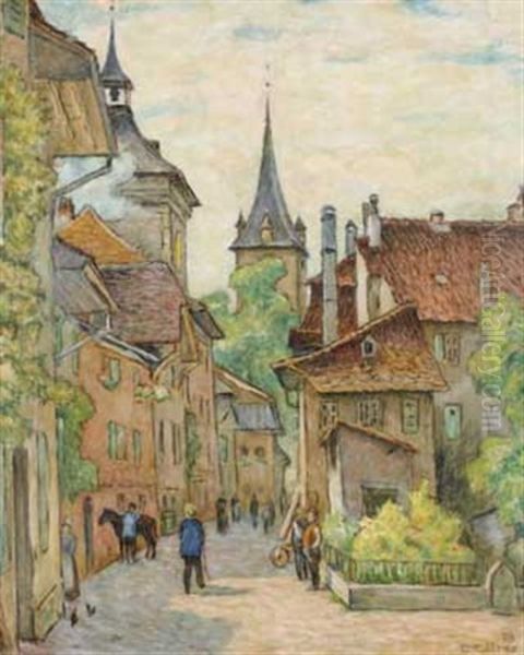 Sommerliche Altstadtgasse - view 1