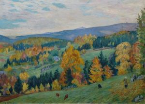 Autumn In The Giant Mountains by Ernst (Wilhelm Heinrich E. ) Eitner