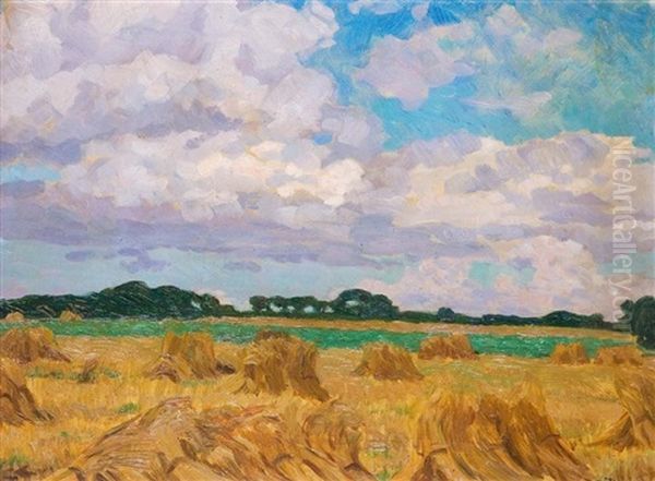 Landschaft Mit Kornhocken - view 1