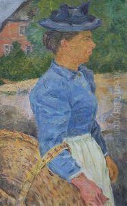 On The Way To The Market by Ernst (Wilhelm Heinrich E. ) Eitner
