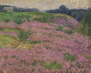 Bluhende Heide by Ernst (Wilhelm Heinrich E. ) Eitner