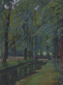 Aus Einem Park by Ernst (Wilhelm Heinrich E. ) Eitner