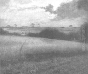 Sommerliche Landschaft Unter Wolkigem Himmel Sommerliche Landschaft Unter Wolkigem Himmel