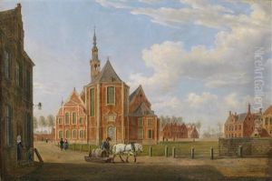 In Der Art Der Beginenhof In Gent Mit Der Elisabethkirche