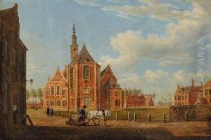 Der Beginenhof In Gent Mit Der St. Elisabethkerk