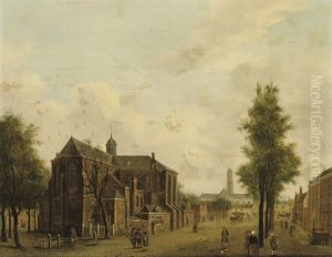 Utrecht With The Pieterskerk And The Domtoren In The Background