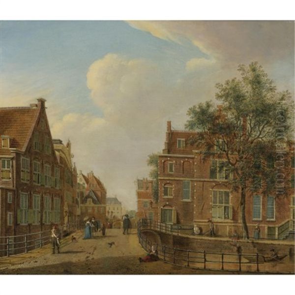 Amsterdam View With The House On The Three Canals - view 1