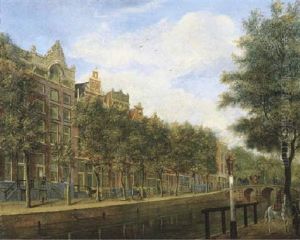 The Herengracht, Amsterdam, Looking Towards The Hartenstraat by Jan Ekels the Elder
