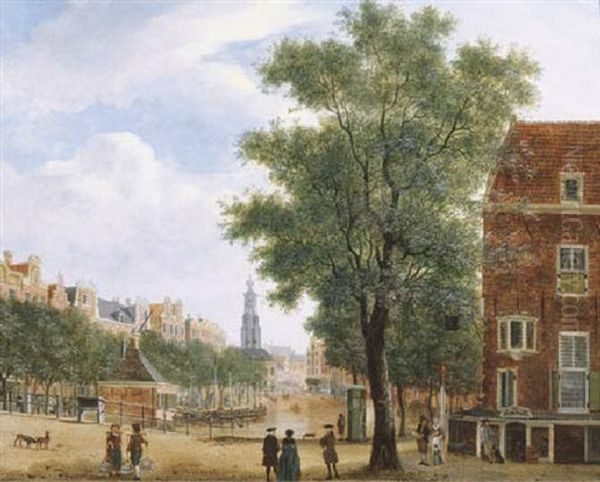 The Singel And The Munttoren, Amsterdam, Seen From The Koningsplein - view 1