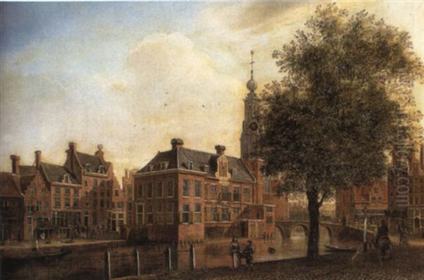 View Of The Munt Tower And The Doelensluis On The Singel - view 1