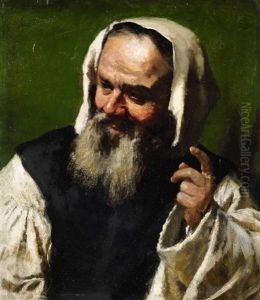Portrait Of A Man In A Smock by Jahn Ekenaes