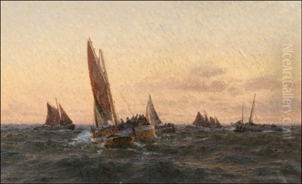 Fishing Boats Returning - view 1