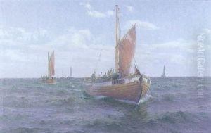 Fiskebatar Till Havs by Emil Gotthard Ekman