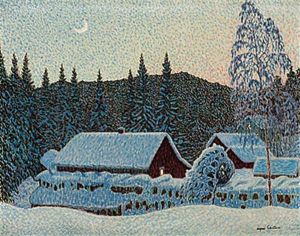 Midnatt, Varmland by Alfred Ekstam
