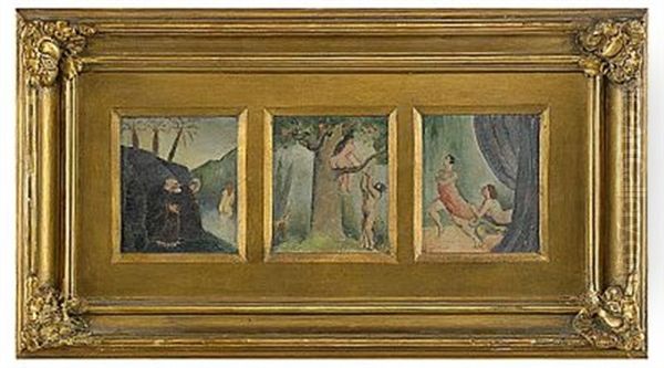 Susanna Och Gubbarna, Syndafallet Och Potifars Hustru (triptych) - view 1