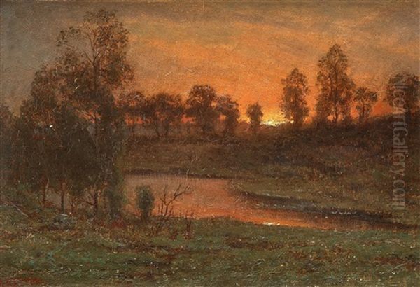 Sunset In A Summer Landscape - view 1