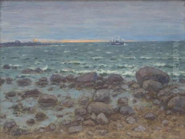 Fiskebat Vid Kust - view 1