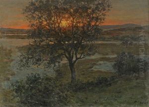 Skymningslandskap by Per Ekstroem