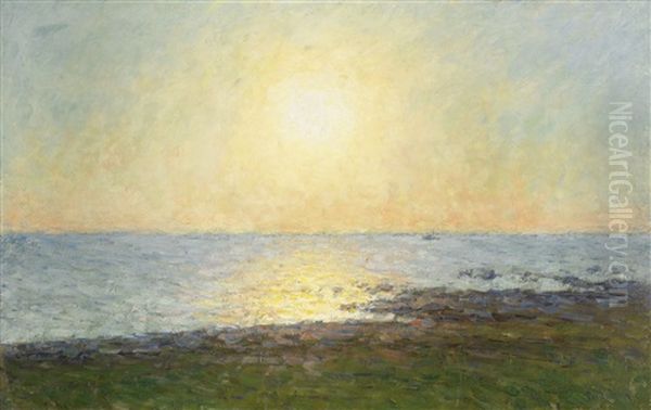 Solnedgang Over Olandskt Landskap - view 1
