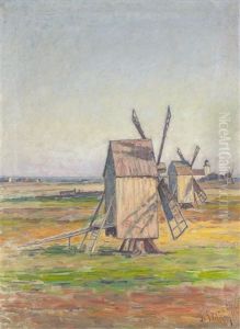 Landskap Med Vindmollor by Per Ekstroem