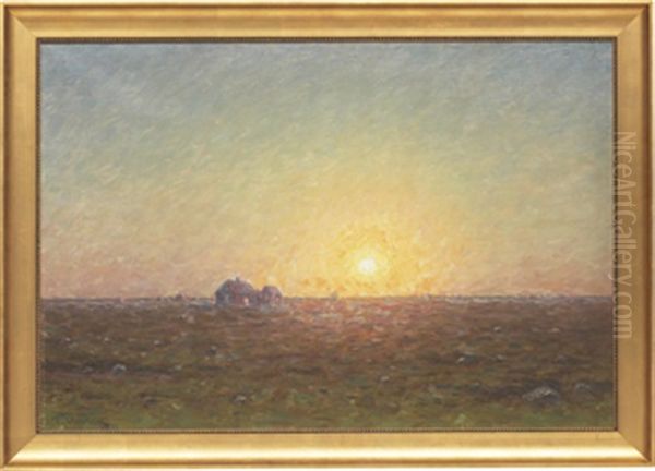 Olandsk Gard I Solnedgang - view 1