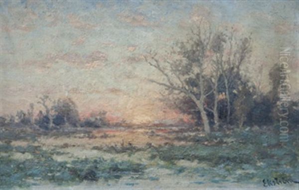 Solnedgang I Fontainbleau - view 1