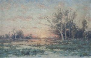 Solnedgang I Fontainbleau by Per Ekstroem