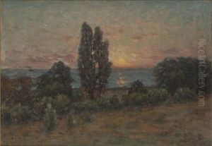 Landskap I Solnedgang by Per Ekstroem