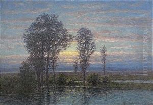Olandskt Landskap I Soldis by Per Ekstroem
