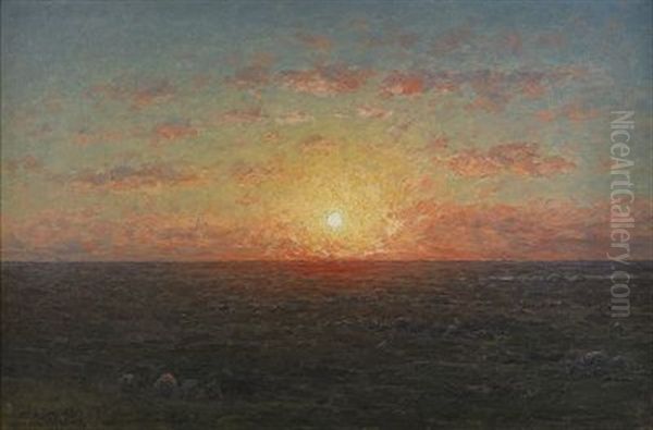 Solnedgang Over Havet - view 1