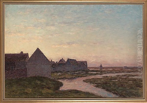 Olandskt Landskap Med Byggnader - view 1