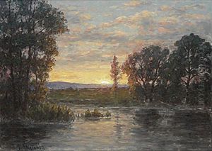 Kvallshimmel Vid Vatten
