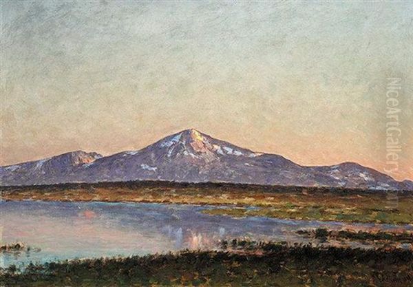 Fjallandskap I Solnedgang (alpine Landscape At Sunset) - view 1