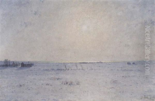 Stattlandskap I Soldis - Vintermotiv Fran Oland - view 1