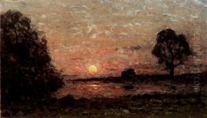 Solnedgang Over Seine