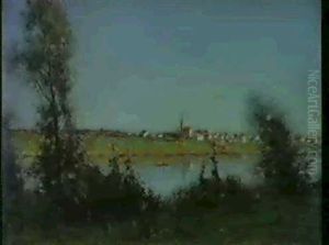 Flodlandskap Fran Sartrouville