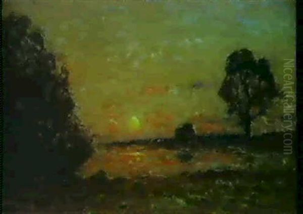 Solnedgang Over Seine - view 1