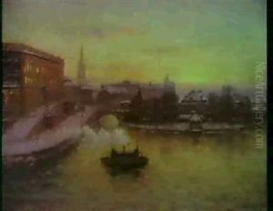 Stockholms Strom, Vinterafton by Per Ekstroem
