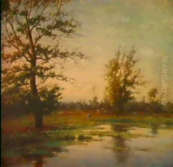 Franskt Landskap Med Figurer - view 1