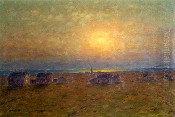 Solnedgang Over Segerstad Kyrkby - view 1