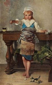 Girl With Kitten