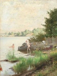 Two Bathing Women