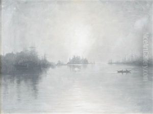 Segelfartyg I Motljus