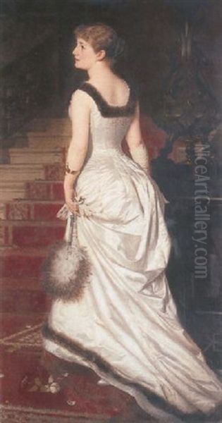 Elegant Woman In White - view 1
