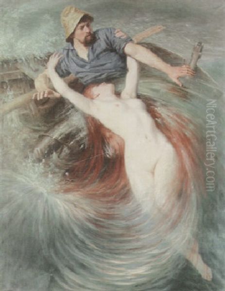 A Fisherman Engulfed By A Siren - view 1